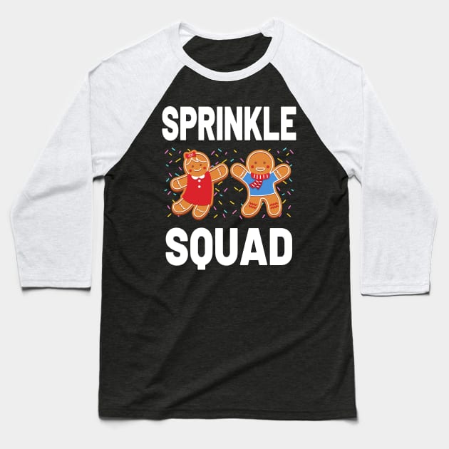 Cookies Sprinkle Clothing Matching Birthday Sprinkle Squad Baseball T-Shirt by AE Desings Digital